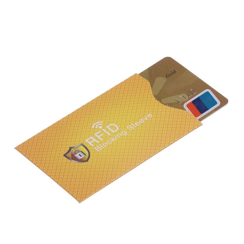 Protection antivol RFID pour cartes de crédit, 10 pièces, Protection contre le blocage des manches du porte-cartes, étui pour cartes bancaires