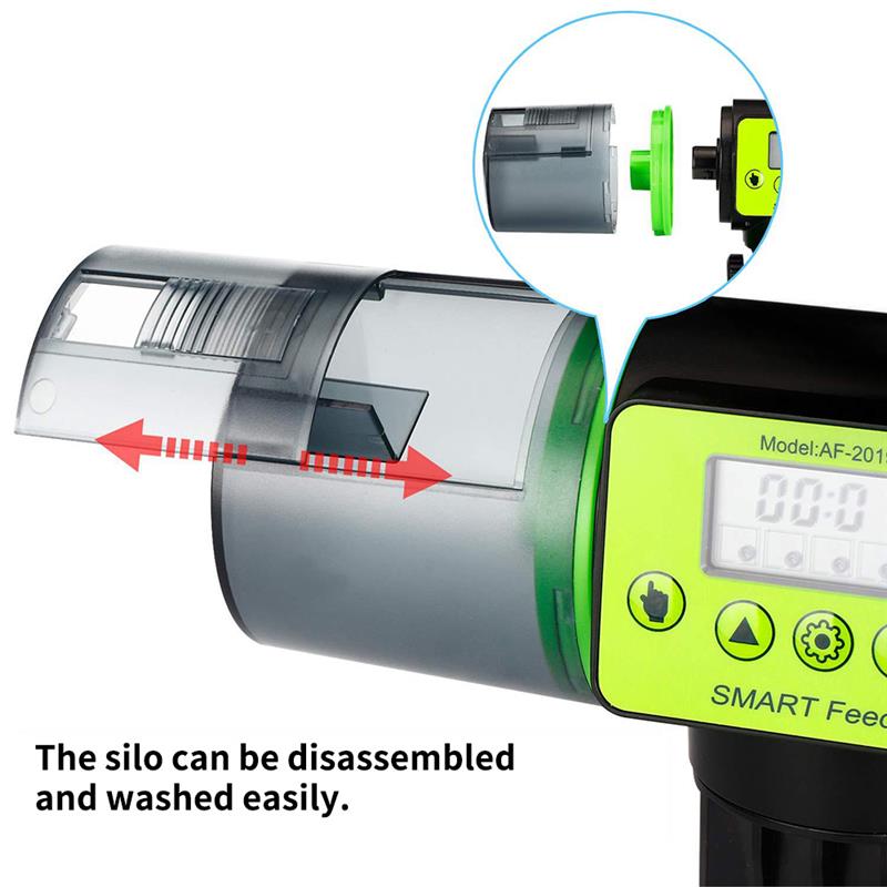 Comedero eléctrico automático para peces, comedero automático para vacaciones, alimentador de peces, resistente a la humedad, dispensador de alimento para peces para acuario