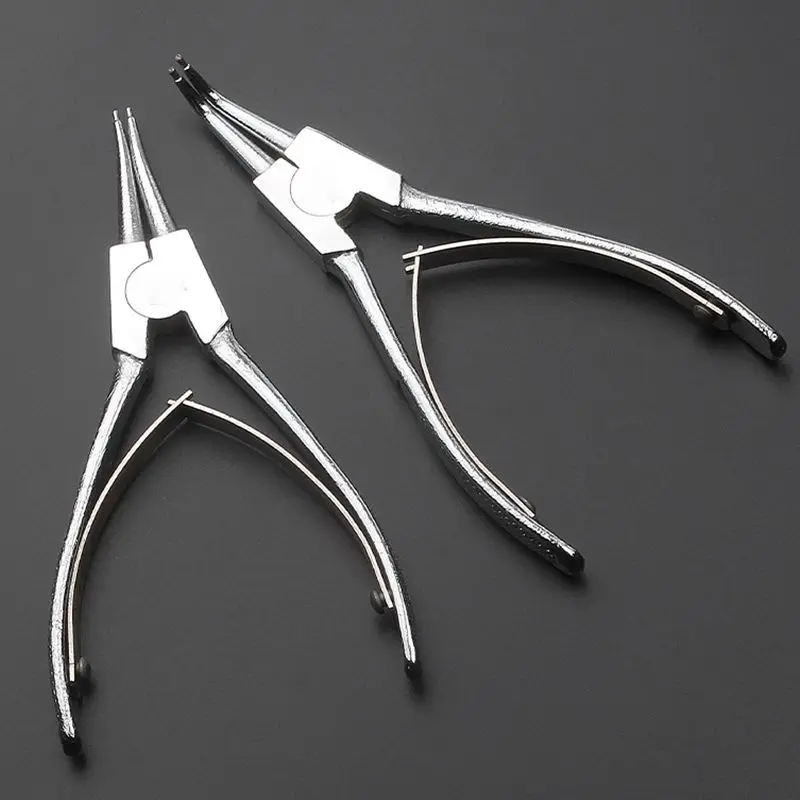 Precisie Borgring Tang, Recht/Hoek Tip Lock Ring Tang 6 Inch, 1.2Mm Boring Diameter, lock Ring Tang Voor Deurklink
