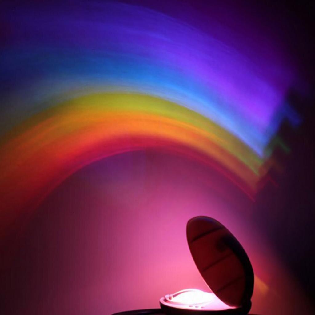 LED Projection Lamp Light Rechargeable Rainbow Colorful Led Night Light Romantic For Children