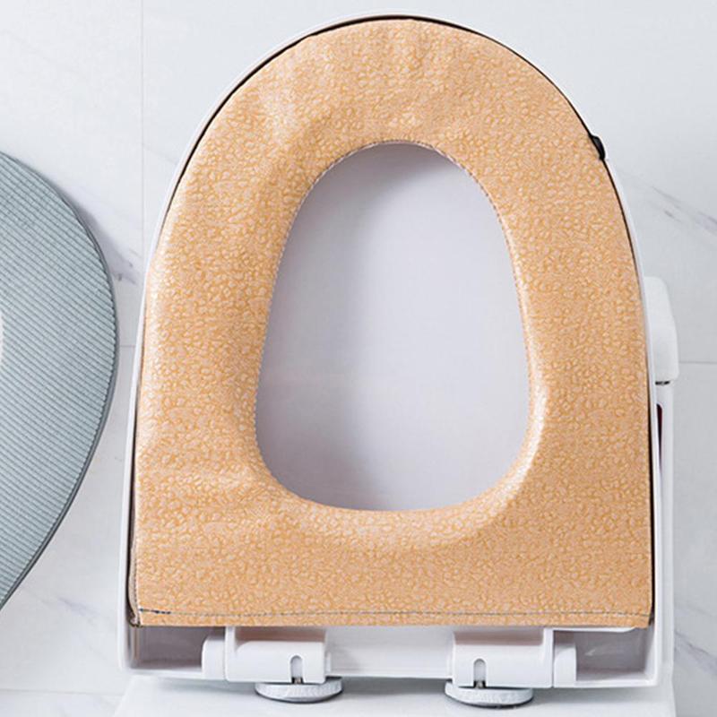 1pc kot kreskówkowy pokrowiec na deskę sedesową mata śliczny haftowany zagęścić zamek wodoodporny cieplej zmywalny toaleta poszewka na siedzisko