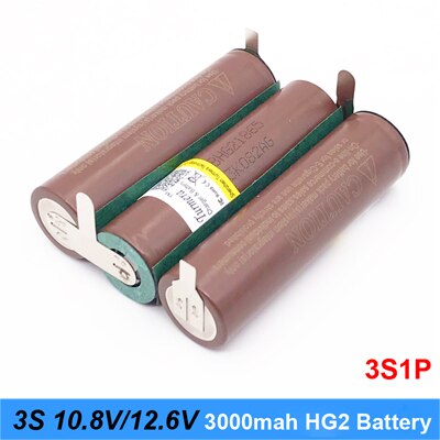 Batterij 18650 hg2 3000mAh 20amps 12.6V naar 25.2V... – Grandado