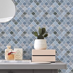 11*10 cali Muti kolor arabeska skórki i trzymać płytki robić kuchni łazienka naklejki Backsplash