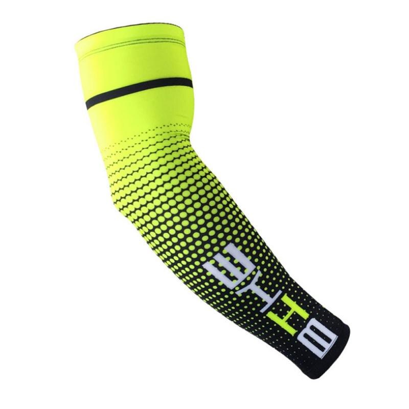 Basketball Arm Sleeve Armguards Quick Dry UV Protectin Running Elbow Support Arm Warmers Fitness Elbow Pad Cycling Sports Safety: 1pc green / XXL