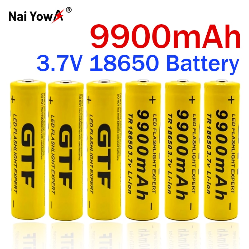 Originele 18650 Batterij 3.7V 9900Mah Oplaadbare Lithium-Ion Batterij Voor Led Zaklamp Batterijen