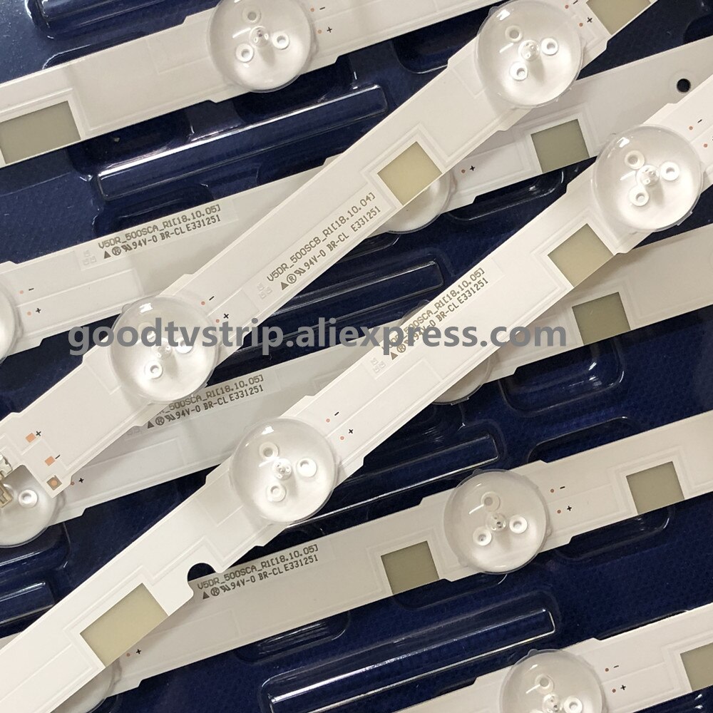 16 PCS LED de retroiluminación para Samsung UE50JU6800 UE50JU6850 UE50JU6800K UA50JS7200 UE50JU6870 UN50JS7200 UA50JS7200 UE50JS7200