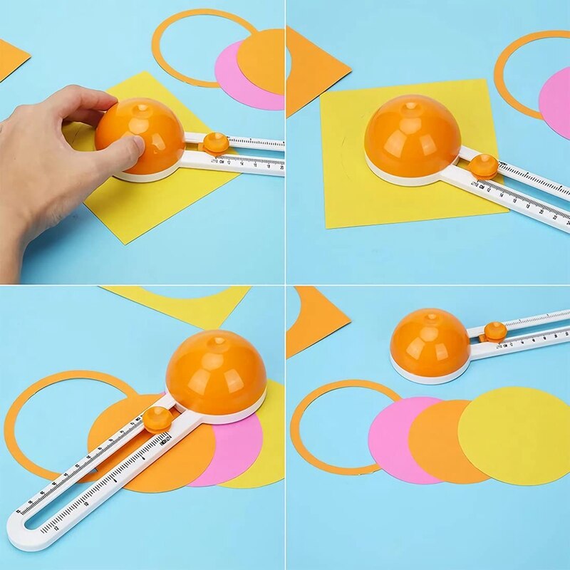 Circulaire Papiersnijder Papier Trimmer Scrapbooking Tool Rotary Cutter Ronde Snijmes Kaarten Snijders (Oranje)