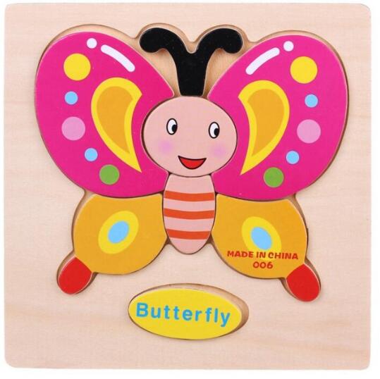Baby Spielzeug Holz Puzzle Nette Cartoon Tier Intelligenz Kinder Bildungs Gehirn Teaser Kinder Tangram Formen Jigsaw: Model 2