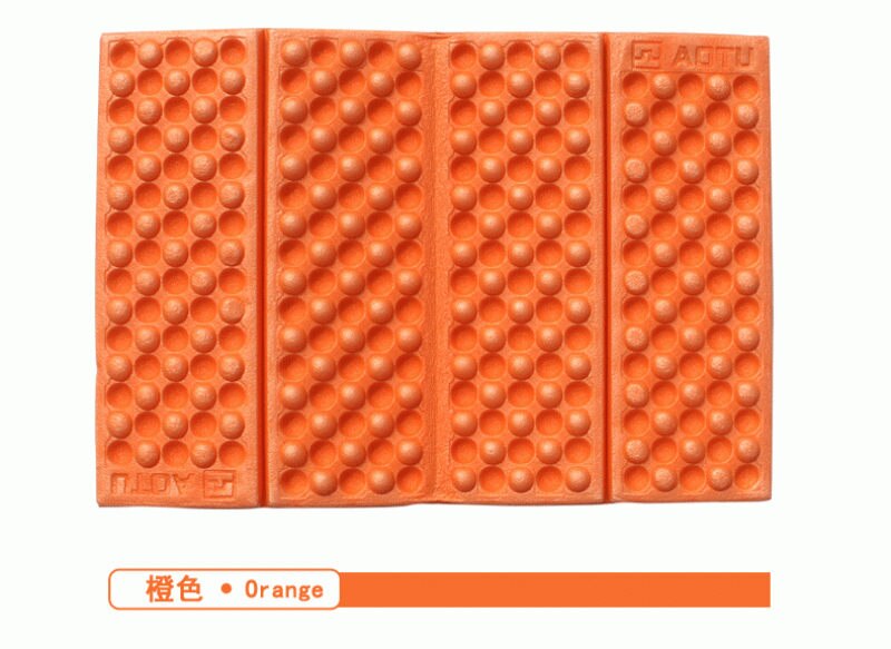 1Pc Foldable Folding Outdoor Camping Mat XPE Waterproof Seat Foam Pad Chair Picnic Moisture-proof Mattress Beach Mat Pad: Orange