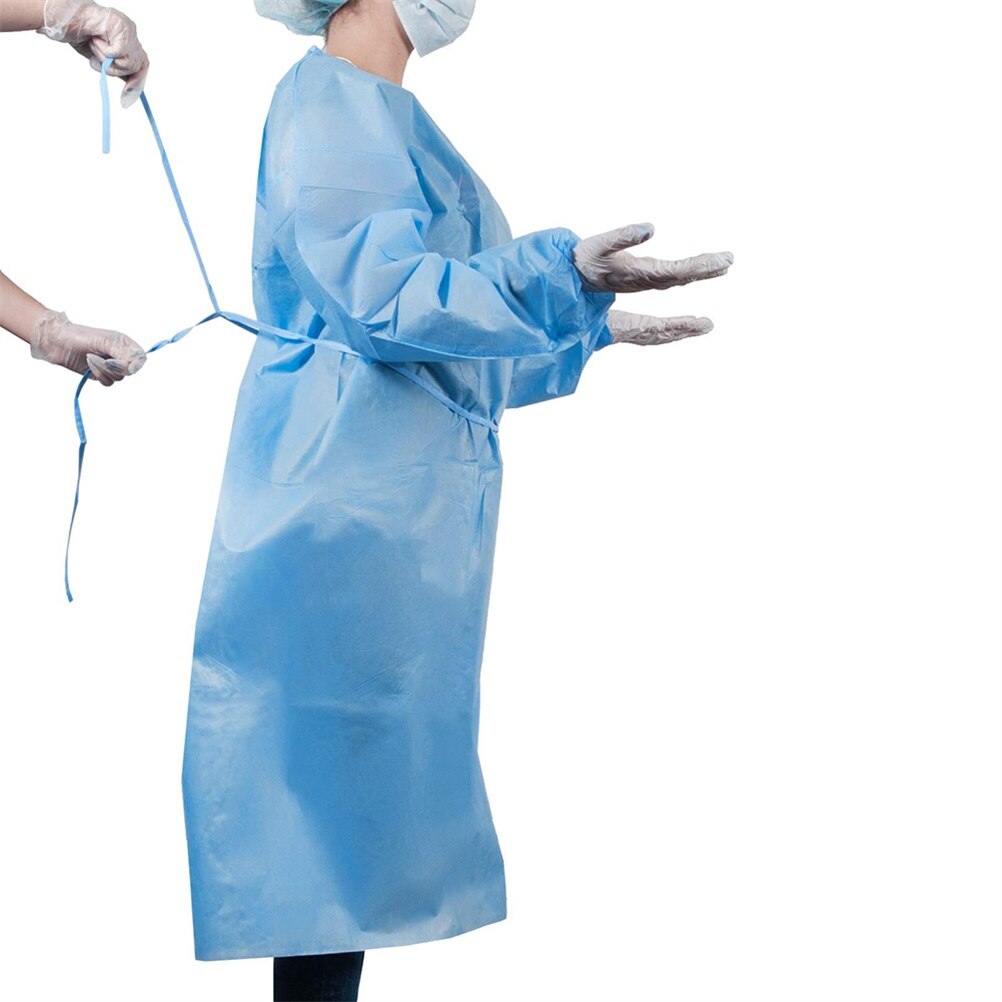 Disposable Isolation Gown Disposable Protective Clothing Dustproof Overalls With Elastic Cuffs Safety Clothing
