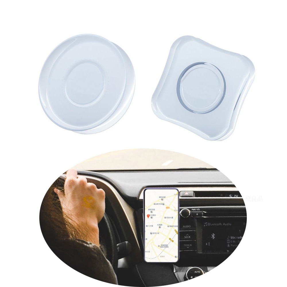 Multifunktion fixat gel pad klistermærke biltelefon holder til iphone 7/8 væg skrivebord pasta stativ nano tape telefonholder kabelopruller