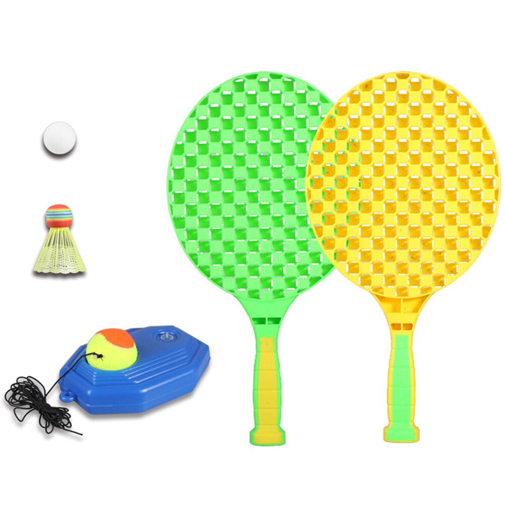 Badminton Tennis Training Aids Tool With Elastic Rope Ball Practice Self-Duty Rebound Tennis Trainer Partner Sparring Device