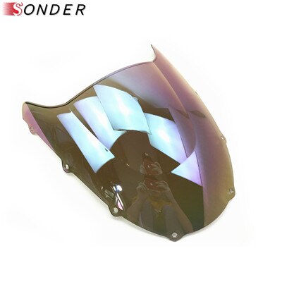 Motocykle szyby podwójne bańka części dla Kawasaki NINJA ZX9R ZX-9R ZX 9R 1998 1999 akcesoria 98 99: jasny iruidium