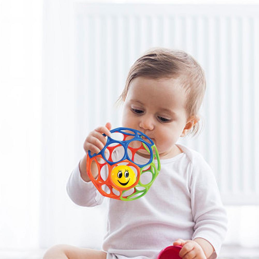 Baby Rattle Toy - Easy Grip Ball Hole Ball Toy Light-Weight Rattle Ball for Babies Little Boys Girls