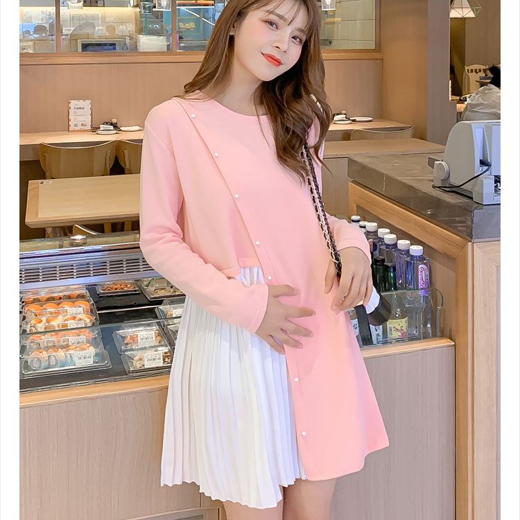 Robe de maternité automne et hiver douce robe en – Grandado