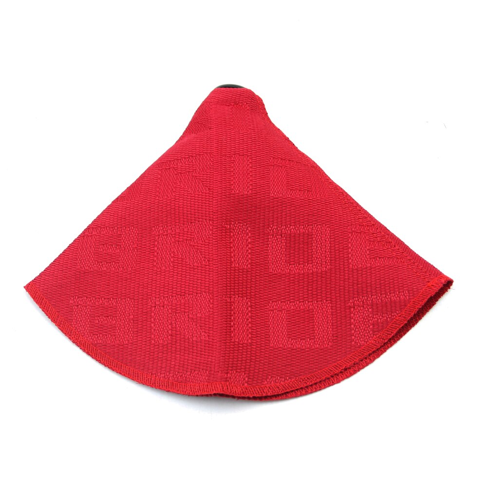 Estilo JDM Bride-pomo de palanca de cambios Manual, cubierta de polaina de tela, cubiertas de palanca de cambios a prueba de polvo: Rojo