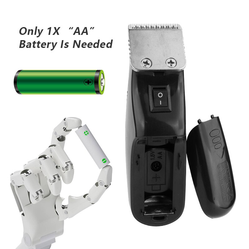 KM-666 Mini Rechargeable Hair Clipper Cordless Battery Electric Beard Trimer Hair Cutting Machine for Pro Men Barber Razor F30