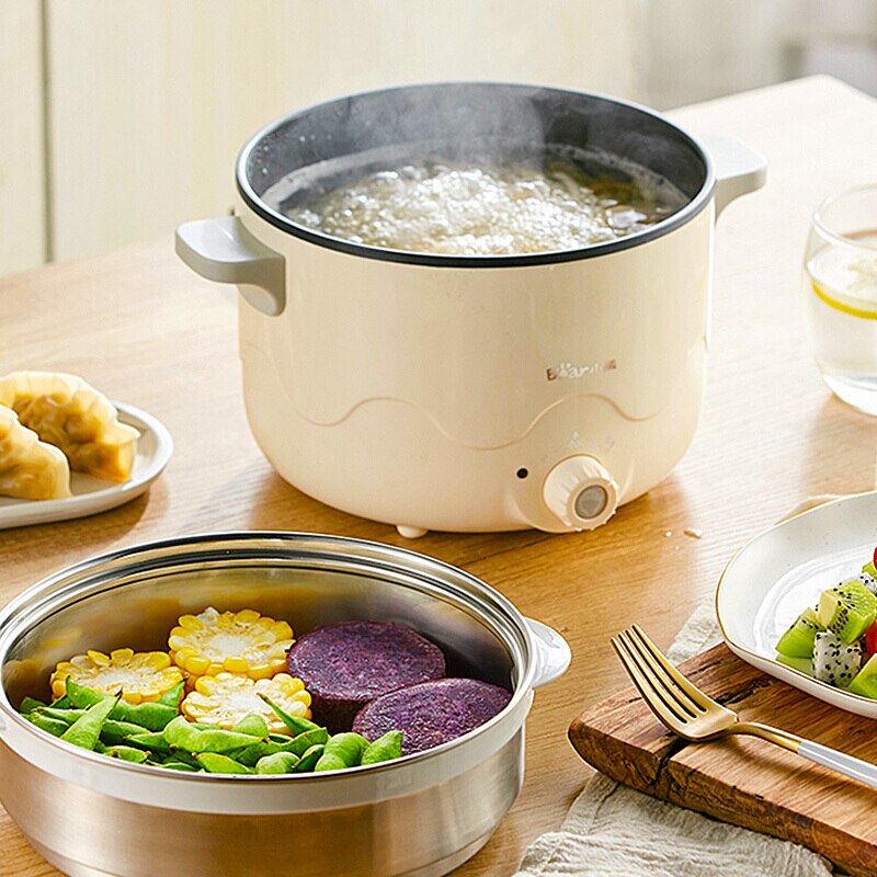 220V Mini Multifunction Electric Cooking Machine Available Pot Multi Electric Rice Cooker Non-stick pan Bear/DRG-C18H1