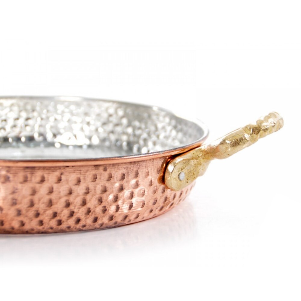 Koperen Pan Sunny Side Up Ontbijt Antieke Traditionele Set Van 3 Of 1Pcs Omelet Brunch Ei Keukengerei Cook Mediterrane zee