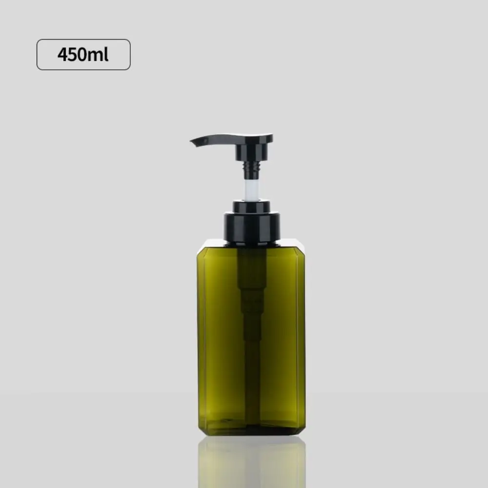 Plastic Liquid Soap Dispenser Square 250/450/650ml Storage Bottles Refillable Outdoor Shampoo Press Empty Bottles: PURPLE