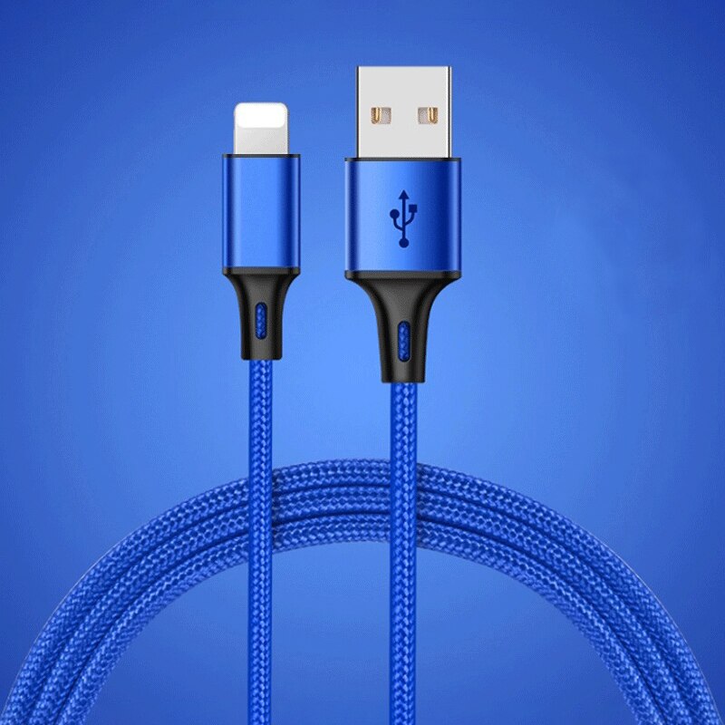 50CM 1M 2M 3M Daten USB Ladung Schnell Kabel für iPhone 6 S 6 S 7 8 Plus X XR XS Max 5 5S SE iOS Herkunft kurze lange Draht Kabel Ladegerät: Blau / 25CM
