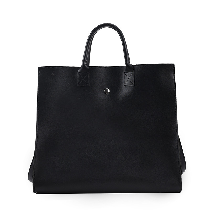 Bussiness Style Women High Capacity Briefcase Shoulder Bags Tote Female OL Classic HandBags Bolsas: black