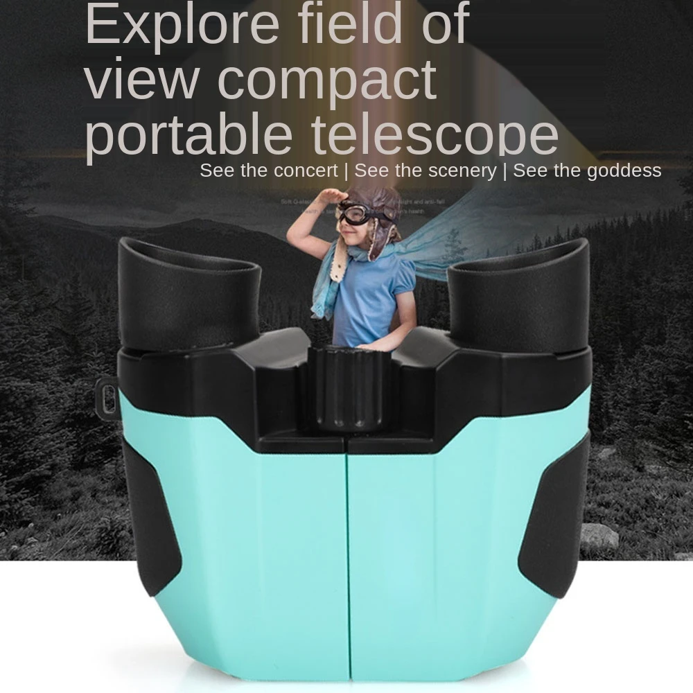 HD Binoculars Little Paul 10x22 Children's Outdoor Portable Binoculo High Power Waterproof Camping Travel