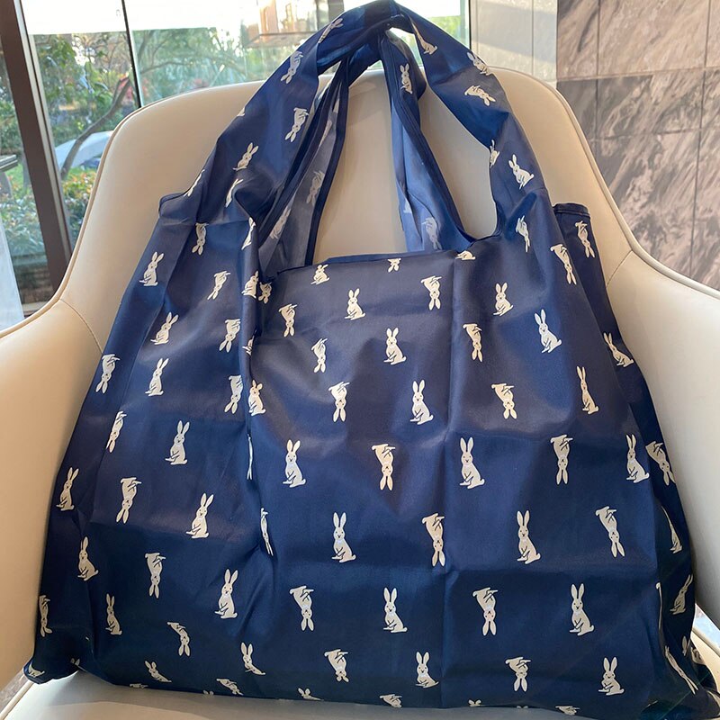 Large Size Supermarket Grocery Bag Reusable Women's Handbag 50 Lb Shopper Shoulder Bag Foldable Shopping Bag Finishing Bag: 11013