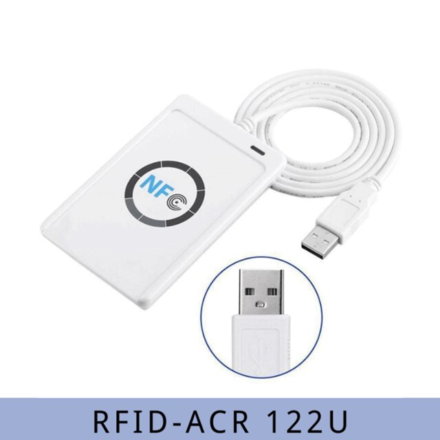 ACR122U Toegangscontrole Kaart Duplicator Rfid-lezer Nfc Encryptie Kraken Schrijver Smart Chip S50 Uid Kaart 13.56Mhz Key Copier: ACR122U-1