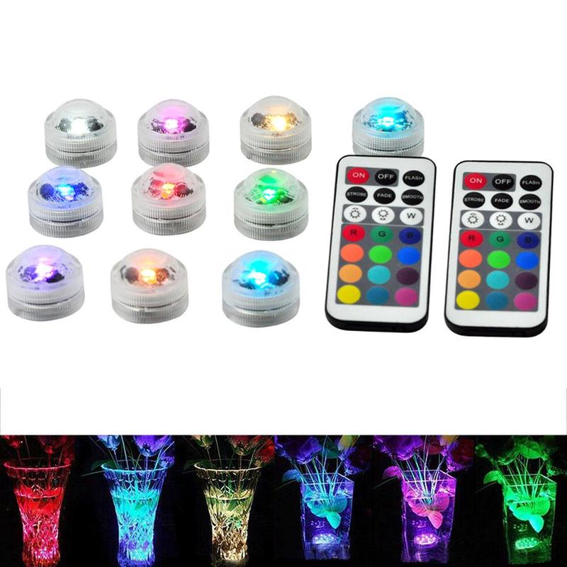 Waterdichte Afstandsbediening Gekleurde Rgb Led Licht Grens Dompelpompen Stijl Afstandsbediening Accent Licht Controle K1F6