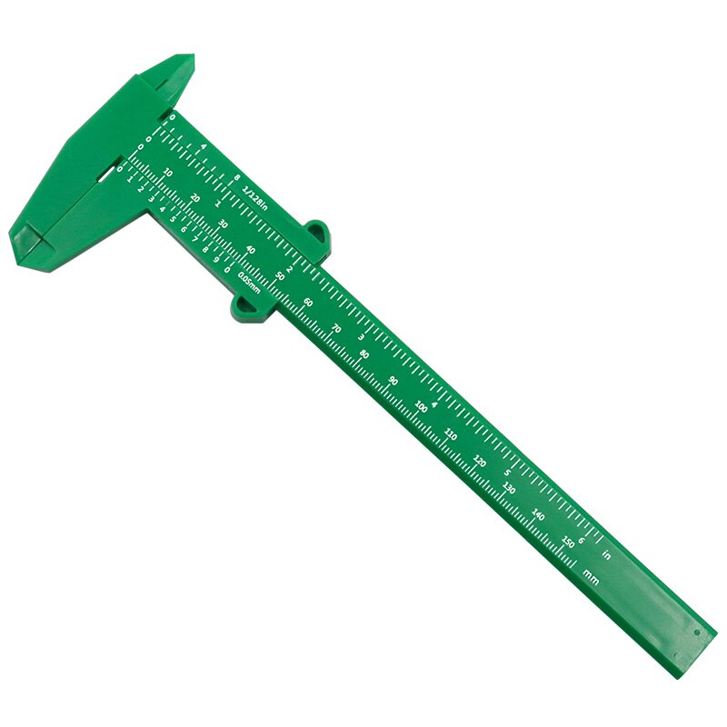 0-150MM double scale plastic vernier caliper ruler student measuring gauge measuring caliper