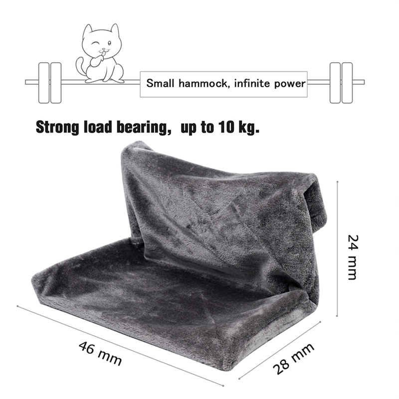 Rinocats Cat jaula con hamaca radiador ventana Cama tumbona cojinetes Cama Gato ajustable cálido asiento tipo estante casa para gatos domésticos