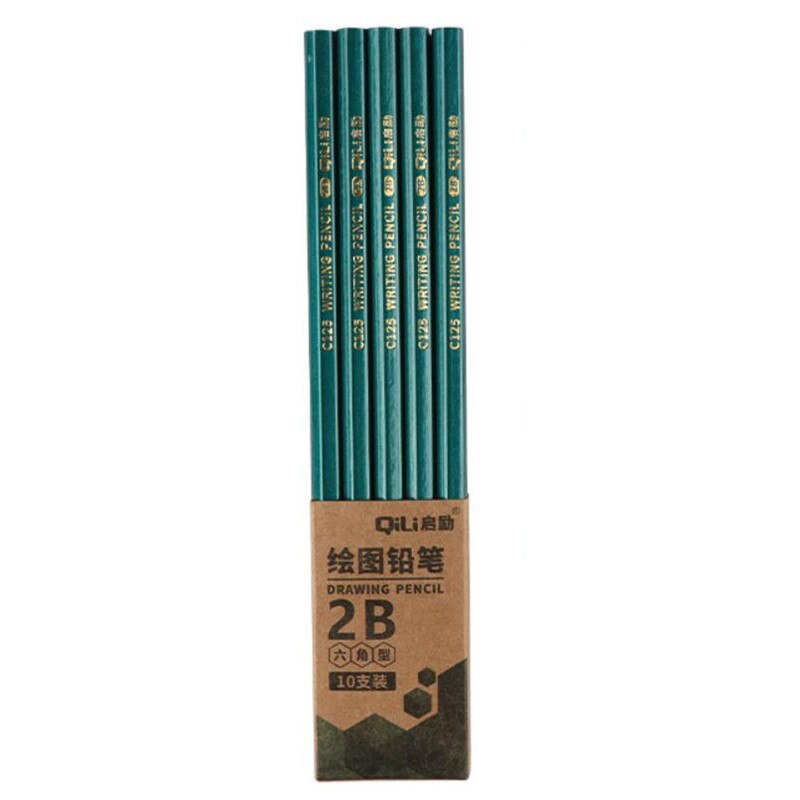 2B/HB Potlood Hout kinderen Studenten Schrijven Schilderen Schets Onderzoek Speciale Tien Stok Plastic Potlood: 2B