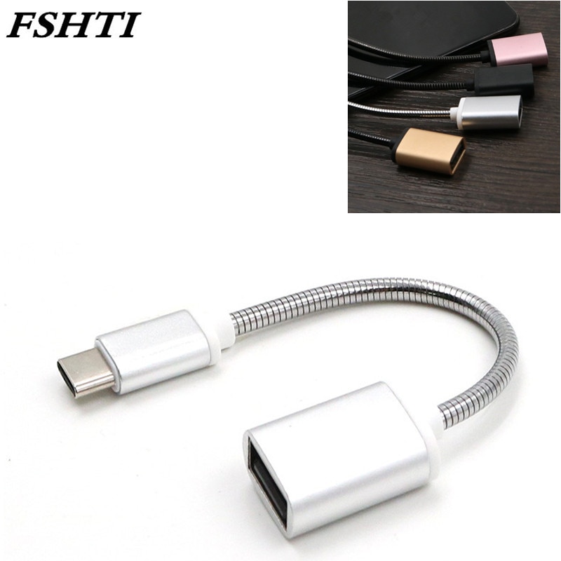 USB del metallo C 3.1 Tipo C Maschio A Femmina USB OTG Sincronizzazione di dati del Cavo Dell&#39;adattatore del Convertitore Ad Alta Velocità certificata Accessori Del Telefono Cellulare