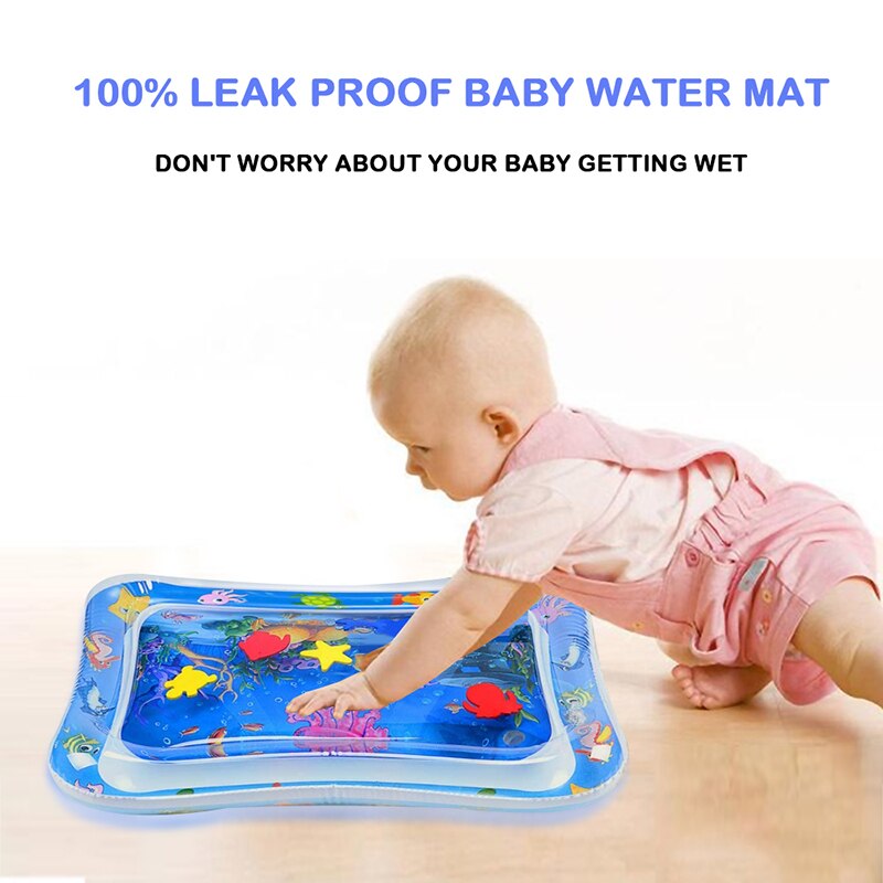 Baby vandmåtte spædbarn legetøj oppustelig legemåtte til 3 6 9 måneder dreng pige pvc vandmåtte pad yh -17