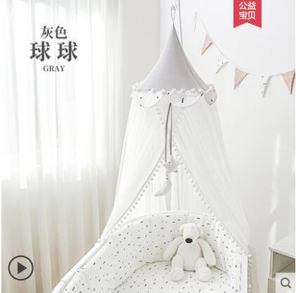 Kinderen Crib Klamboe Volledige Cover Universal Met Beugel Kinderen Prinses Pasgeboren Baby Klamboe Kap Shading Floor