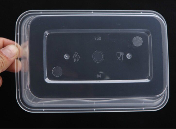 Conteneurs de préparation de repas micro-ondable | Avec couvercles transparents 10paks