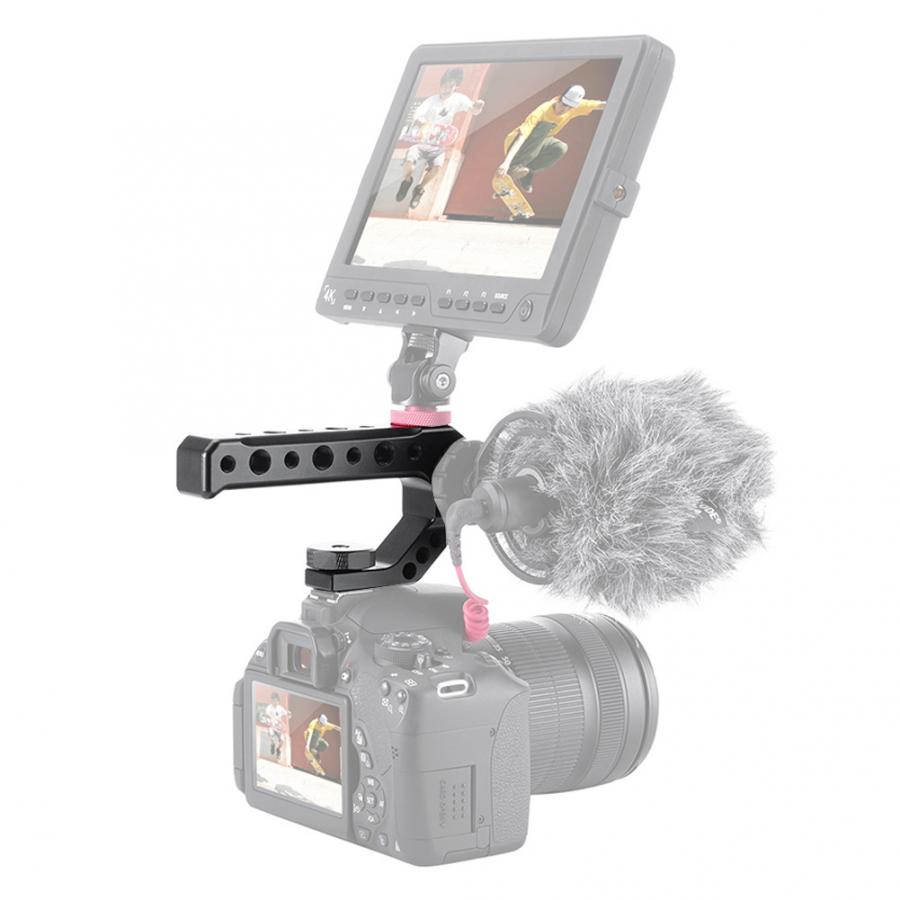 Ulanzi UURIG R005 Universal Hand Grip Camera Handle with Cold Shoe Mount 1/4''&3/8'' Holes Hand Grip Camera Handle