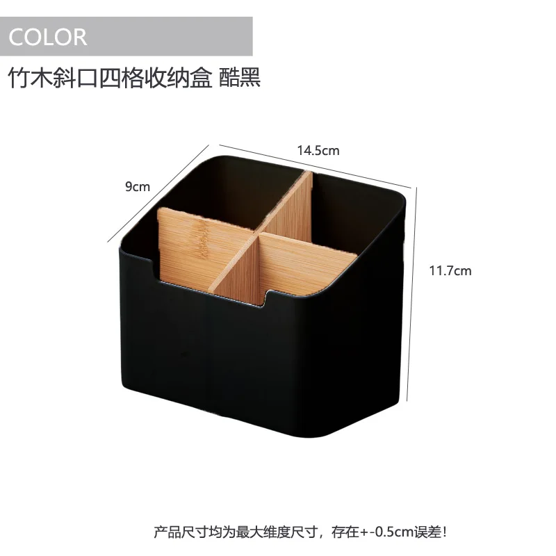 Cajón de escritorio apilable, caja de almacenamiento con asa, gran capacidad, organizador de artículos diversos, almacenamiento para el hogar: Azul oscuro