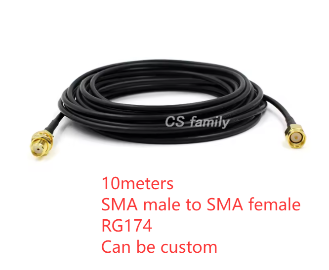 Rg154 10m sma macho para fêmea, antena de cabo de extensão sma: Default Title