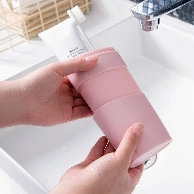 1PC Travel Toothbrush Box Portable Set Simple With Cover Toothpaste Box Toothbrush Toothbrush Cup Couple Mouth Cup