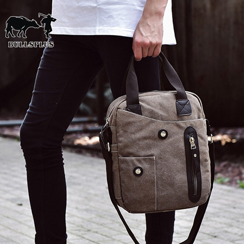 Koreaanse Versie Van De Mannen Mannen Mannen Schouder Schuine Handtas Tas Mode Toevallige Canvas Mannen tas Ipad Kleine Tas Tij