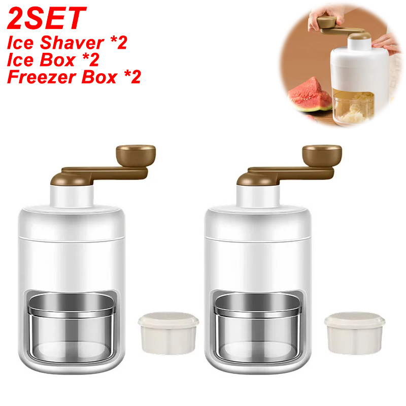 Triturador de gelo multifuncional com alça, barbeadores portáteis manuais, Ice Slush Maker, triturador de gelo DIY, Cozinha Fun Drinks Tools, Novo, 2022: Verde exército