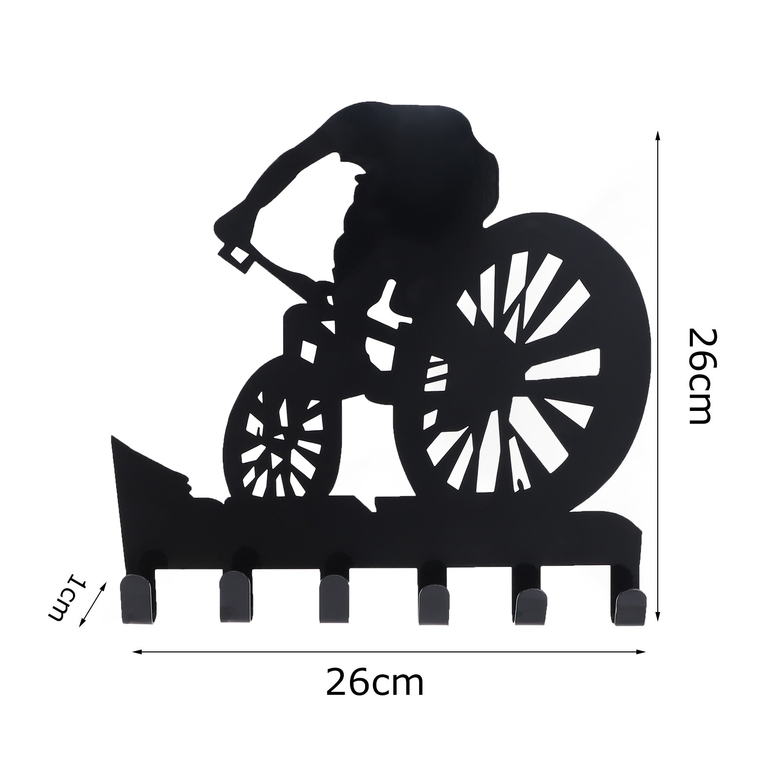 Mountain Bike Gear Rack Metal Wall Decor Mountain Biking Wall Art Bicycle Art Silhouette Wall Sticker Carved Rack