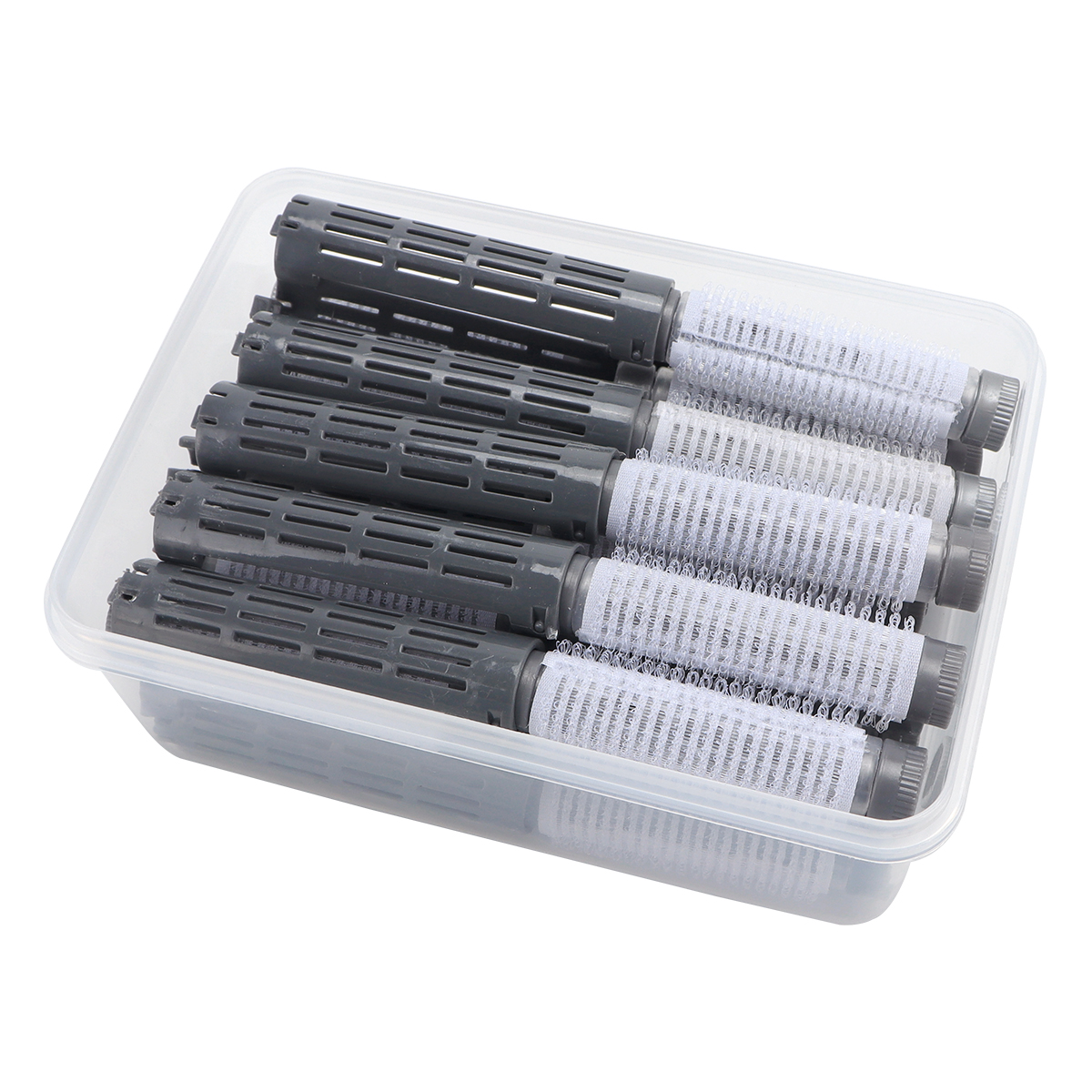 20/14Pcs Barbershop Salon Nylon Haken Schleife Lockenwickler Set Haar Wurzel Dauerwelle Stangen Bars Lockenwickler für Frauen lange Kurze Haare Dauerwelle Werkzeug: Black