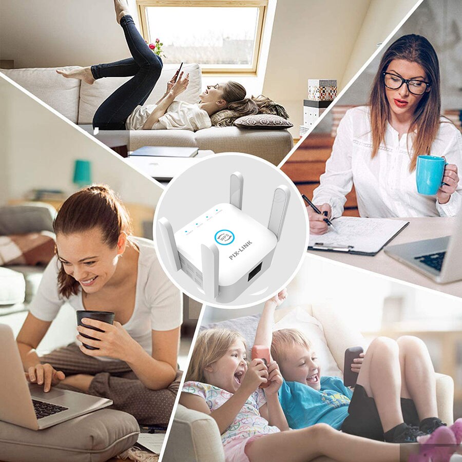Wzmacniacz sygnału WiFi 5G wzmacniacz 5Ghz WiFi daleki zasięg Extender 1200 mb/s bezprzewodowy wzmacniacz Wi-Fi domowy wzmacniacz sygnału Wi-Fi