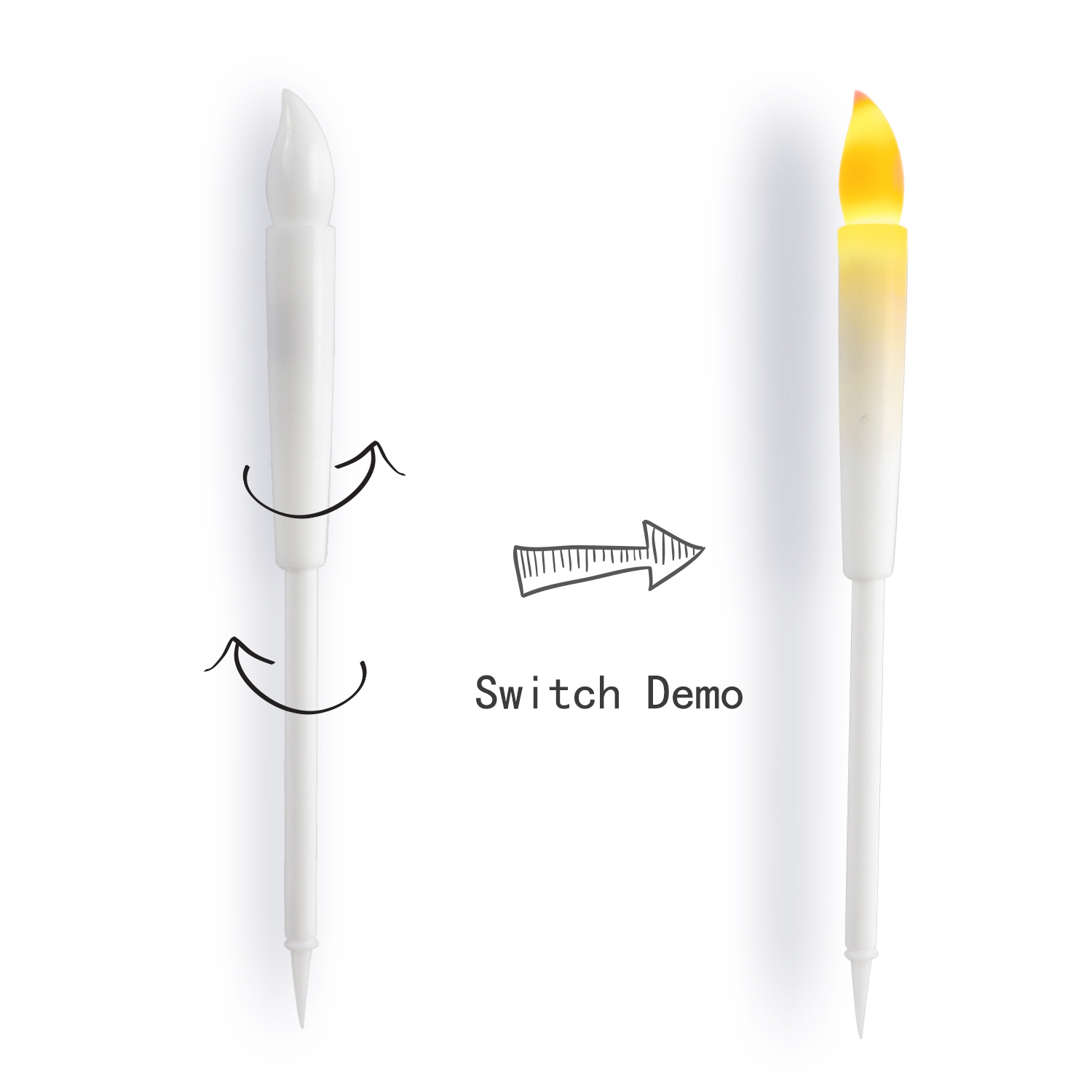 1pc/2pcs LED Tea Light Candles Flameless Candle for Wedding Halloween Party Decoration Battery-Powered Night Light Cake Decor: 1pc