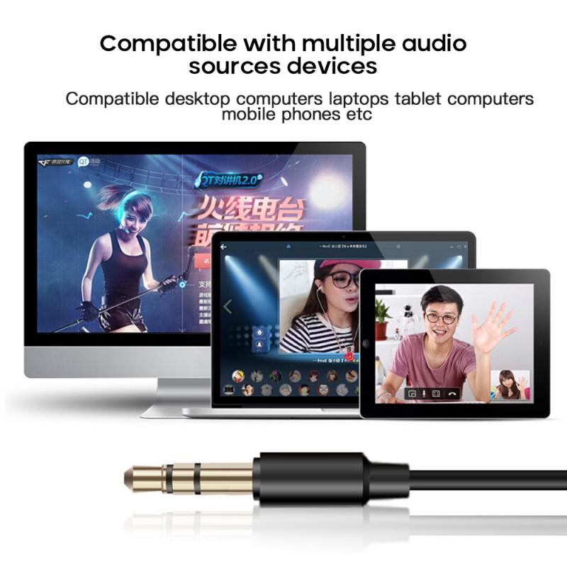 Portable USB Microphone Business Office Computer Microphone 3.5mm Jack Compatible With Multiple Audio Equipment Adjustable