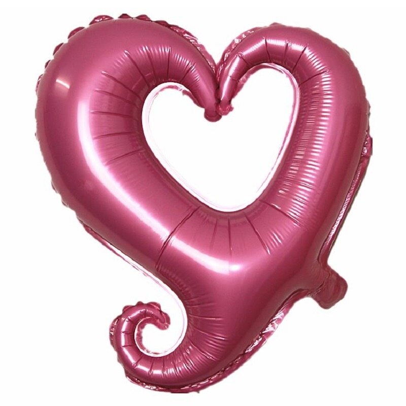 5pcs 18inch Heart Shape Foil Balloons Wedding Happy Birthday Party Year Ballon Event Decoration Celebration Souvenirs Favors: 5pcs-5