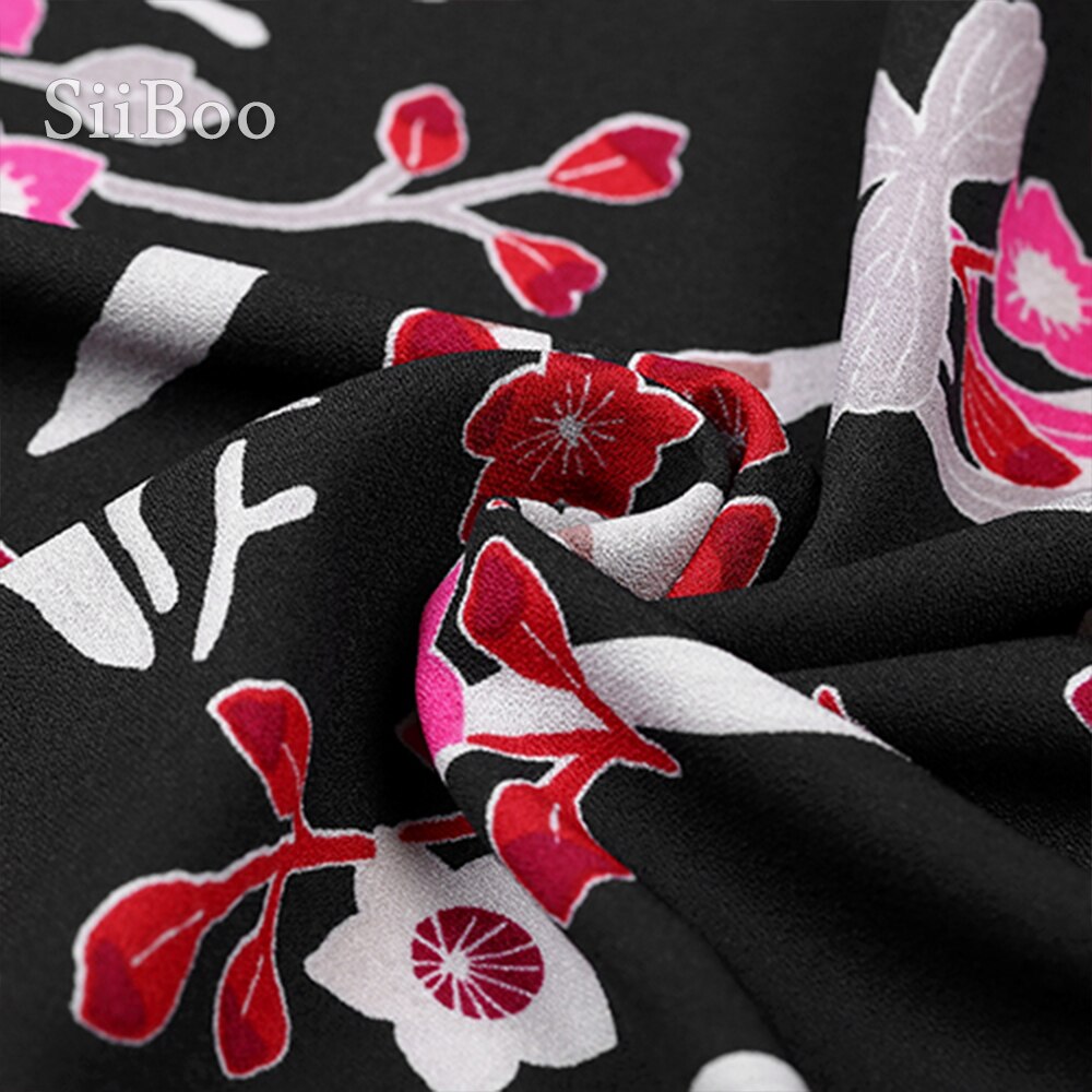Italien blommigt tryckt stil snyggt draperat tyg imiterat linne sidentyg för höstklänning byxor kupong de tissu telas  sp5877